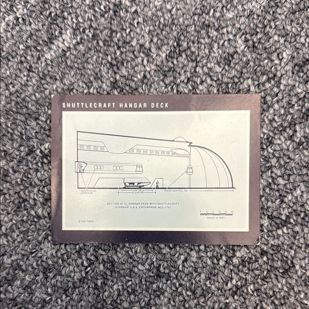🖖🏻 1991 Impel Star Trek 25th Anniversary Card #249 - Shuttlecraft Hangar Deck